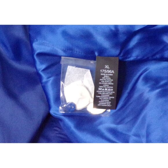 🆕KATE SPADE Double Breasted Wool Blend Coat Blue X-Large 14 - Picture 11 of 13